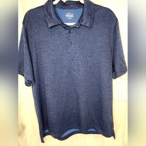 BCG Golf Polo Shirt Men's Large Collared Short Sleeve Blue Athletic Leisure